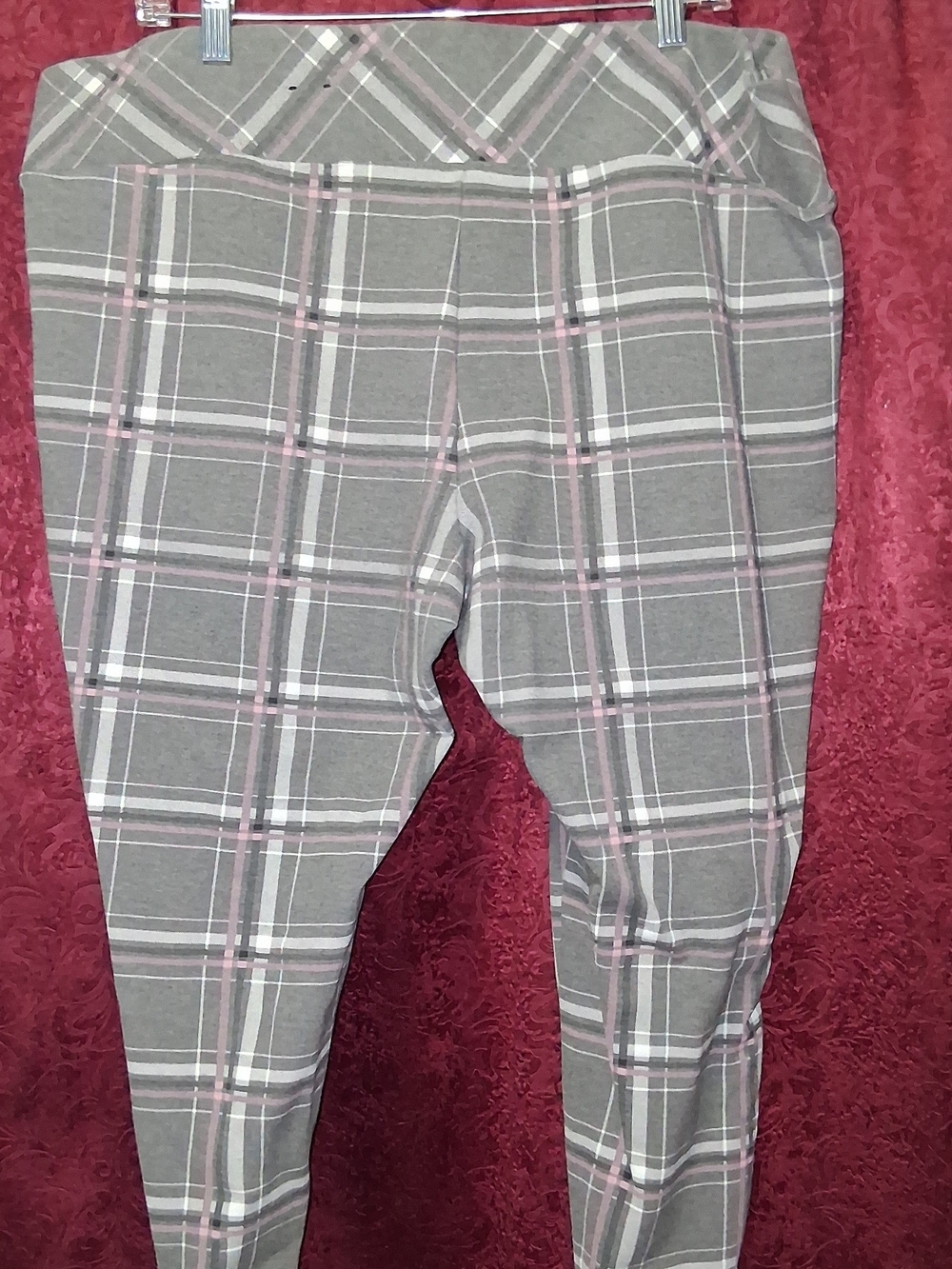 TORRID Pixie Plaid Pant in Gray and Pink Size 3xl